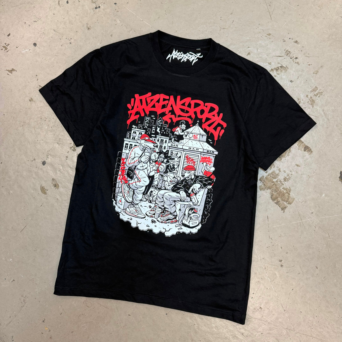 ATZENSPORT x Jonas Cozone T-Shirt in Schwarz, Produktfoto