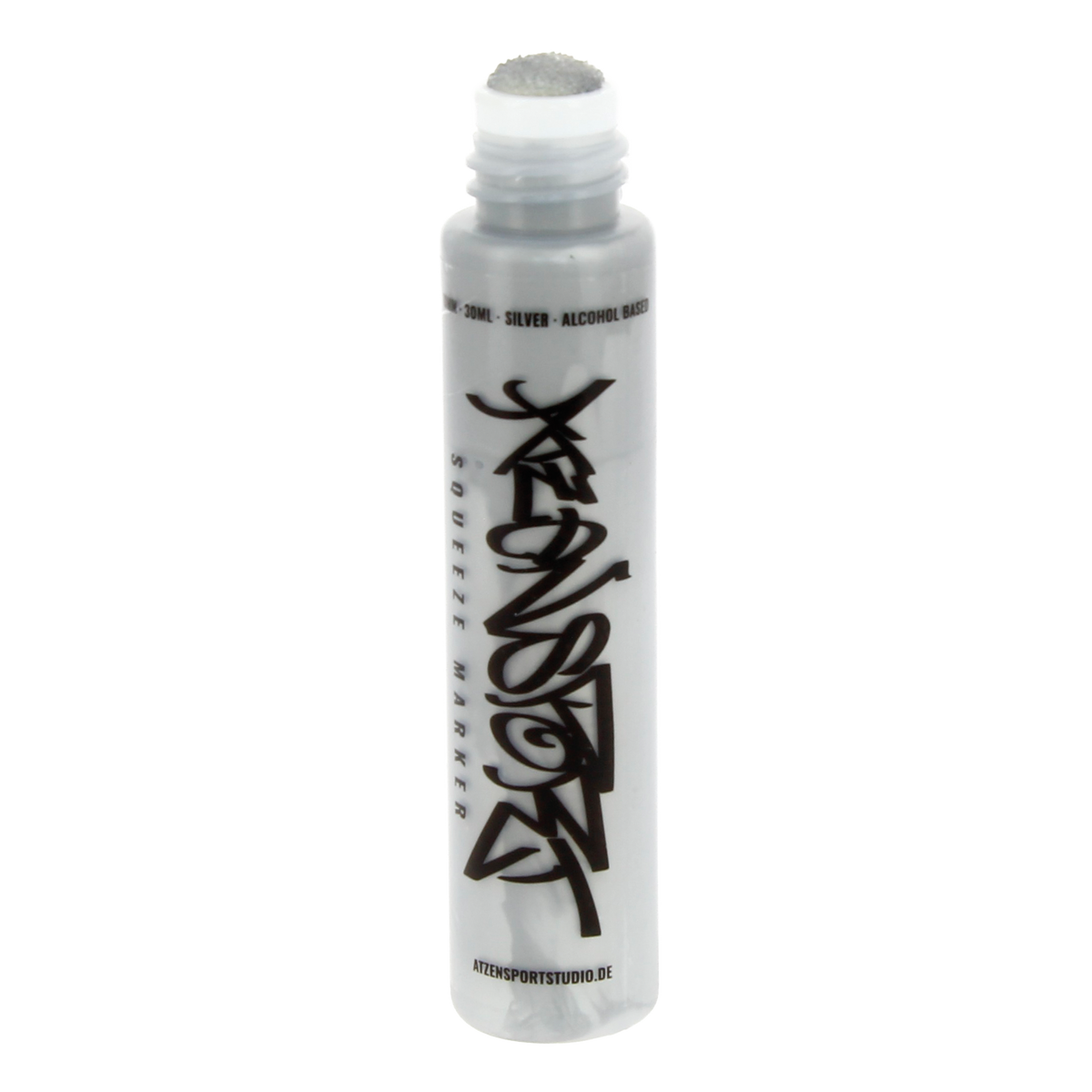 ATZENSPORT Squeeze Marker Silber, Detailansicht